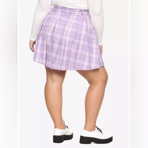 Hot Topic Lavender and Pink Plaid Skirt - Picture 3 of 4